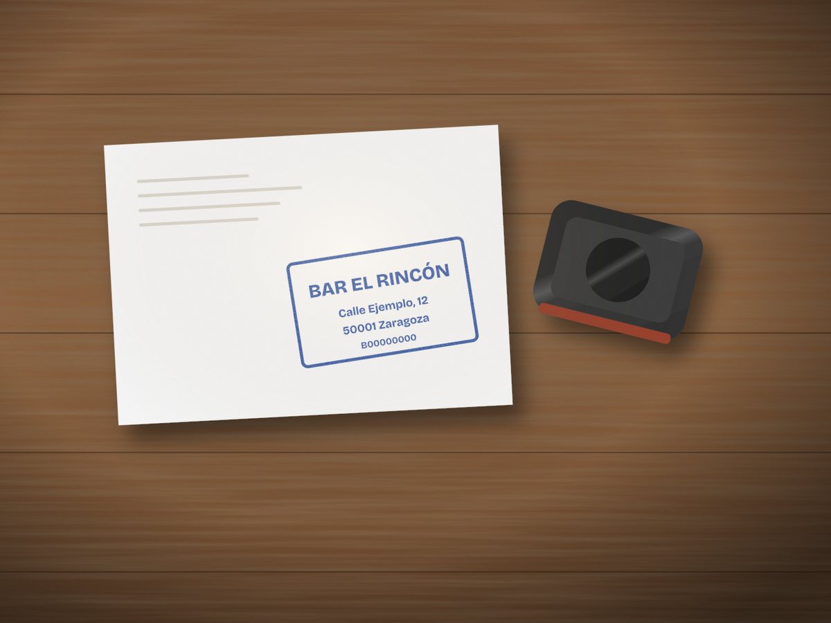 Sellos de caucho personalizados para hostelería